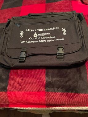 Van Operator Appreciation Black Laptop Messenger Bag